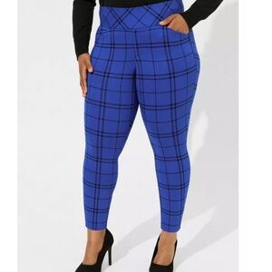 Torrid Royal Blue Checkered Top